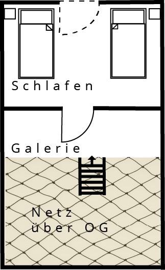 Grundriss Schlafbereich oben