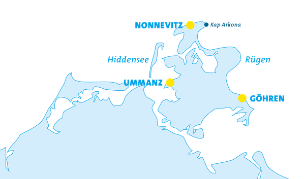 Karte Rügen