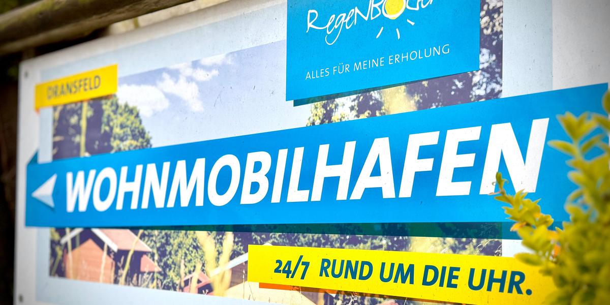 Parkplatz am Campingplatz