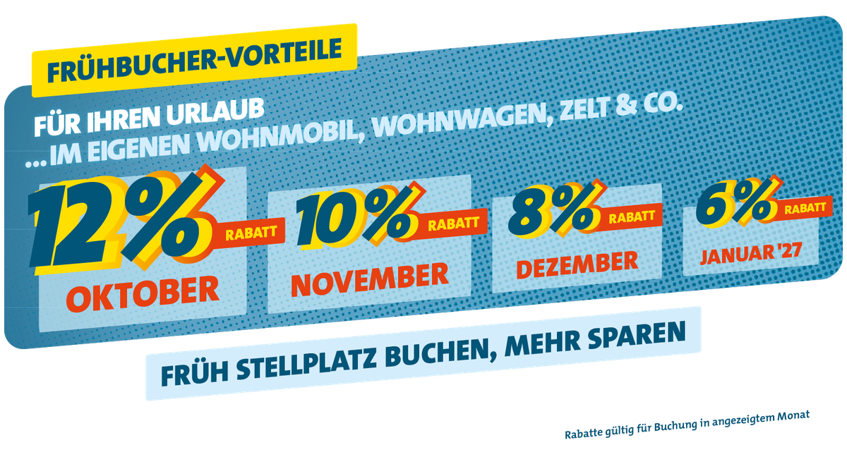 Frühbucher-Angebote Camping