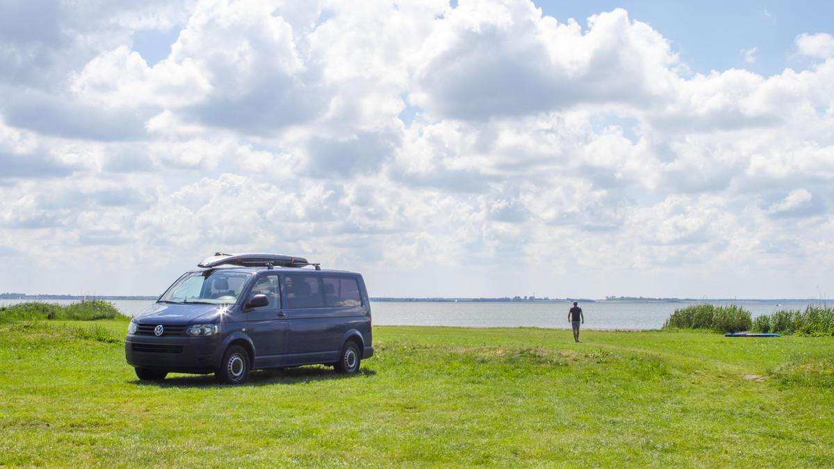 Parkplatz am Campingplatz