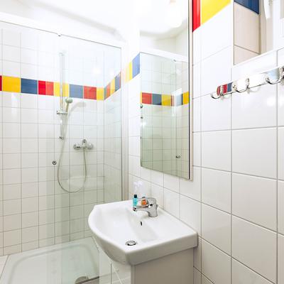 Badezimmer im Ferienhaus Tipi