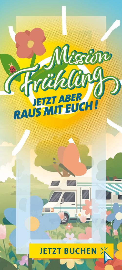 Frühling auf dem Campingplatz