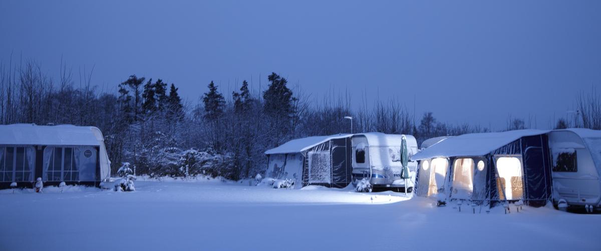 Jahresausklang auf dem Campingplatz an der Ostsee