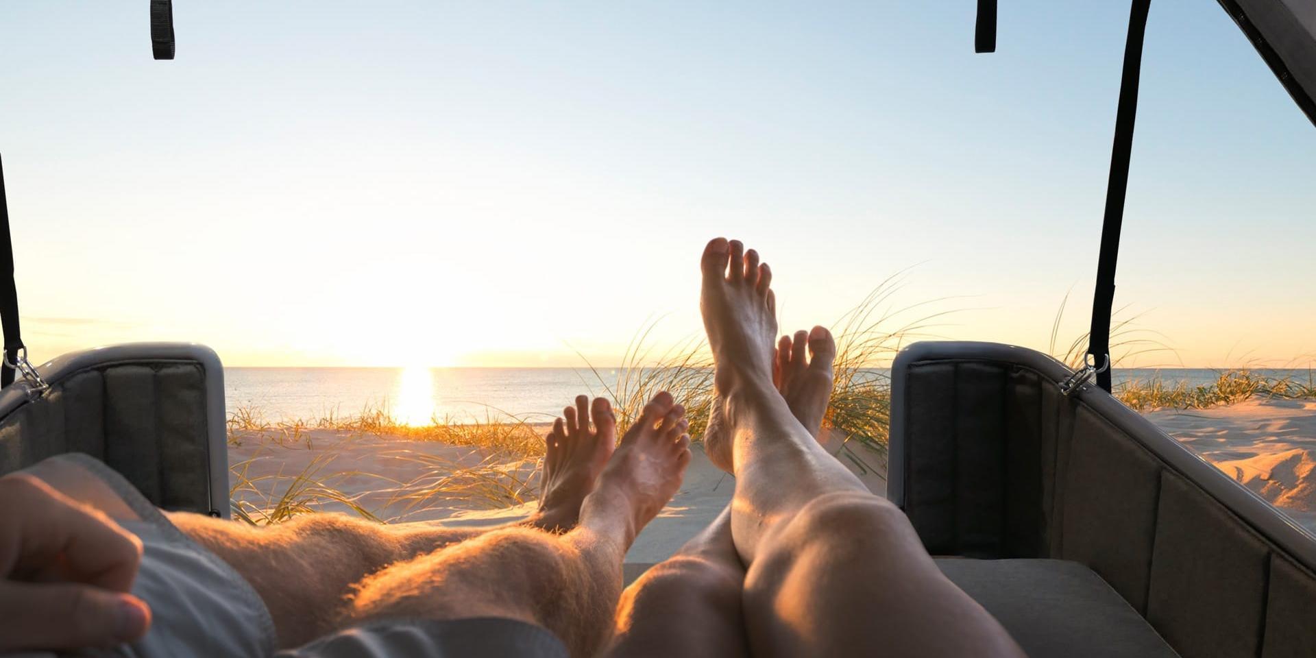 Schlafen im liv.be Strandkorb 