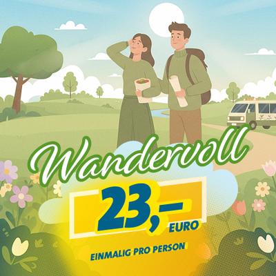 Perfekt für Wanderfreunde: Wandern ohne Trubel inklusive Lunch-Paket, einer Überraschungs-Wanderkarte sowie Shuttle zum Startpunkt und Abholung am Ziel. Dieses Angebot ist buchbar vom 10. April bis 10. Mai 2026. 