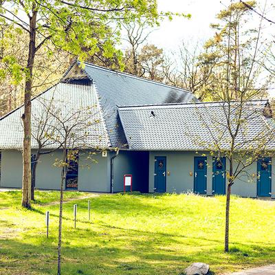 Sanitärgebäude außen