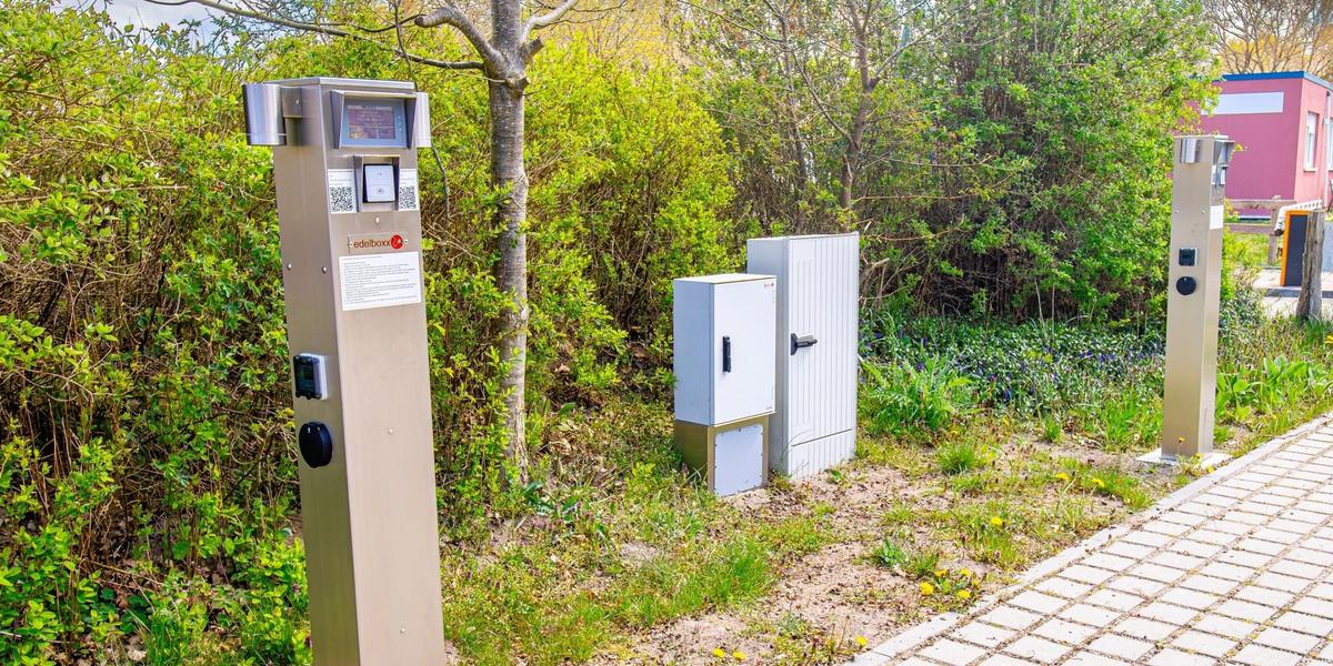 E-Ladestation auf dem Campingplatz