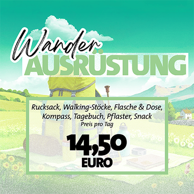 Raus und die Natur erleben – mit unserer Wanderausrüstung habt ihr schon alles dabei, was ihr braucht. 