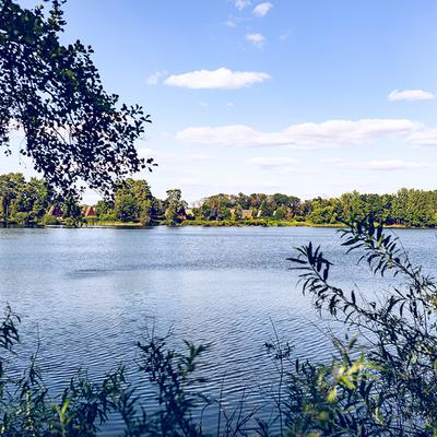 Badesee Sicht vom Ufer