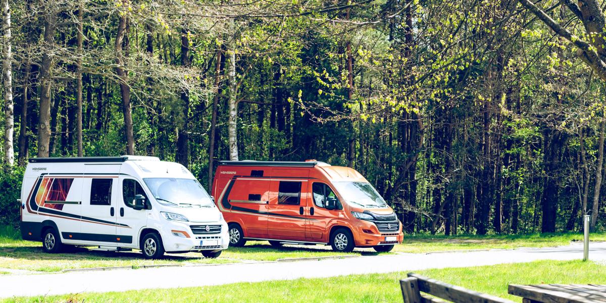 Parkplatz am Campingplatz